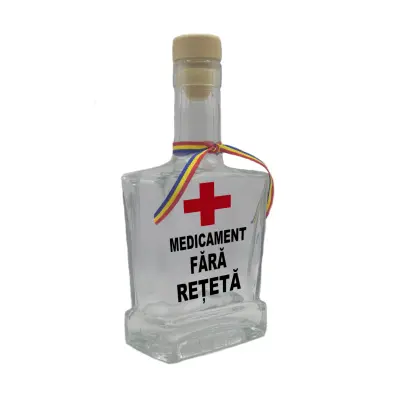 Medicament fara reteta, sticla cu mesaj plata, 500 ml, model divgs179 02
